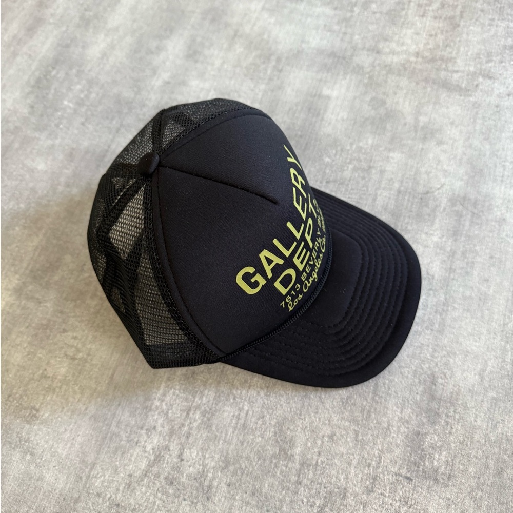 Gallery Dept Black and Gold Trucker Hat - Picture 3 of 4
